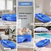 Inflatable Pregnancy Pillow, Full Body Maternity Airbed with Belly Hole,