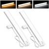 MYPLUS 2pcs 12" Under Cabinet Lights with 5 Color Temperature,