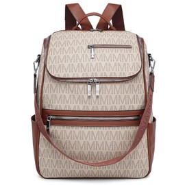 MARCO M KELLY Womens Backpack Purse Vegan Leather 15.6 inch Laptop Backpack Bag Work Travel Shoulder Convertible Handbag