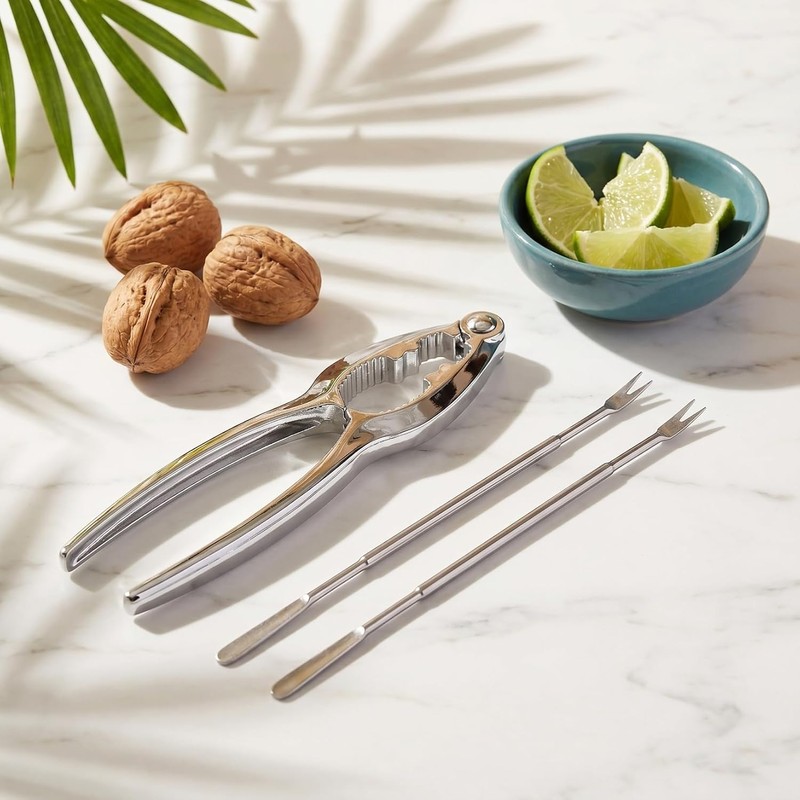 Sosoport Cascanueces De Acero Inoxidable Multifuncional Para Nueces Y Mariscos