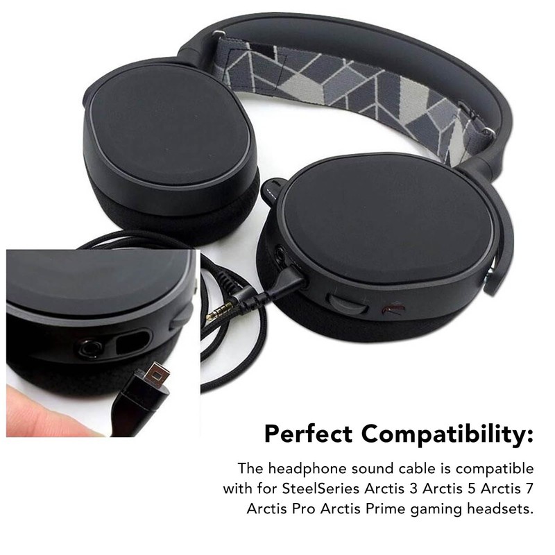Replacement Audio Cable for SteelSeries Arctis 3 Arctis 5 Arctis