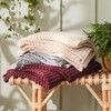 Bedsure Cooling Cotton Waffle Weave Blanket - Lightweight Breathable Blanket