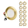 ZYC Gold 4 Inch Retrofit LED, 12 Pack Dimmable Retrofit