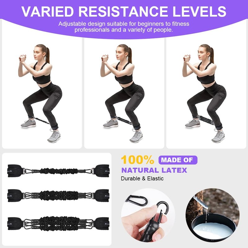 Flintronic Resistance Bands Set, Ankle Resistance Bands, Gym Cuffs with