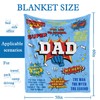 MACOIOR Dad Gifts Blanket, Gifts for Super Dad from Daughter