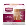 Depend Ropa Interior Mujer, Mediana, 10 Piezas