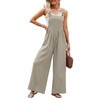 Dokotoo Womens Casual Loose Overalls One Piece Sleeveless Jumpsuits for