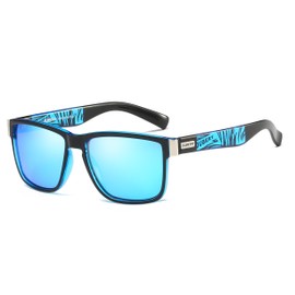 yoofun Polarized Sunglasses for Men Cycling Driving Fishing 100% UV Protection (Blue)