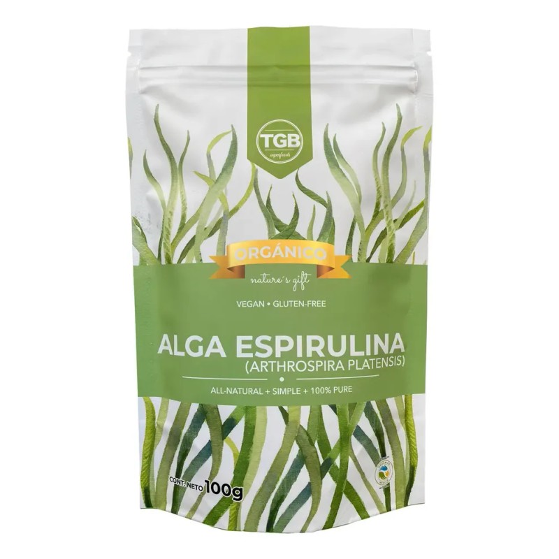 Alga Espirulina Orgánica Pura Polvo 100 G
