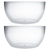 Qxbekmor Large Acrylic Salad Bowls and Serving Bowls, Great for