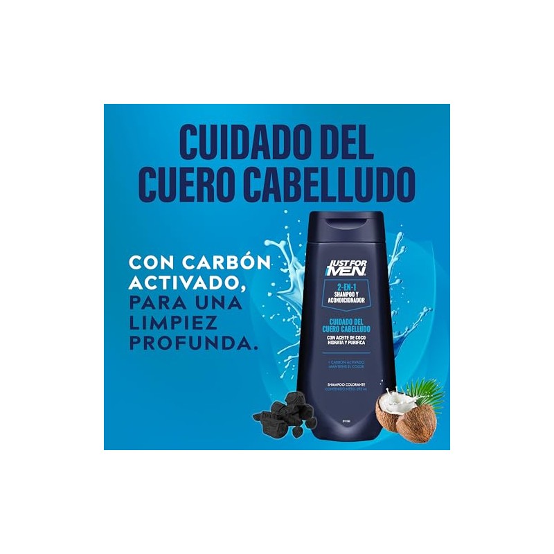 Just For Men Shampoo y Acondicionador 2 en 1 Cuidado