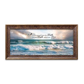 Gango Home Decor Contemporary The Truth by Robin-Lee Vieira (Ready to Hang); One 18x8in Gold Trim Framed Print