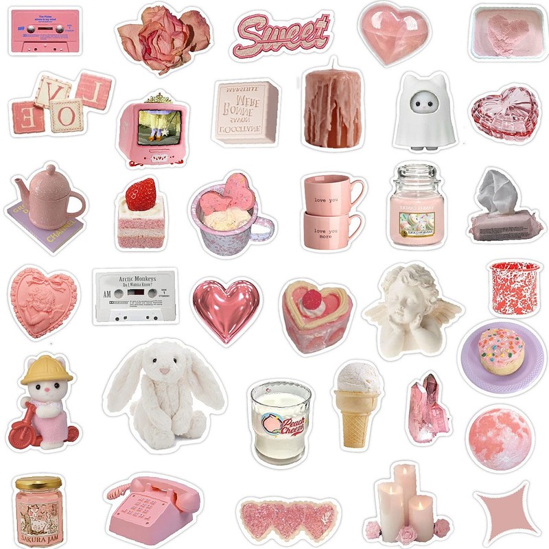 YOVOY Collage Stickers, Cute, Korean Style, Flake Seal Set, Fashionable,