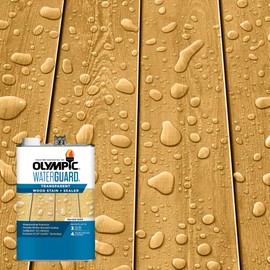 Olympic WaterGuard 1 gal. Harvest Gold Transparent Wood Stain and Sealer