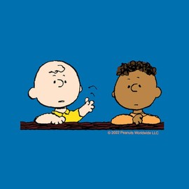 CafePress Peanuts Chuck & Franklin 10" Wall Clock for Livingroom, Kitchen, or Office