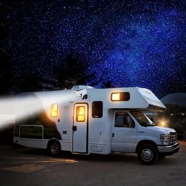 Unbranded Energy - Efficient RV Solar LED Floodlight w/Motion Sensor & Remote Ctrl