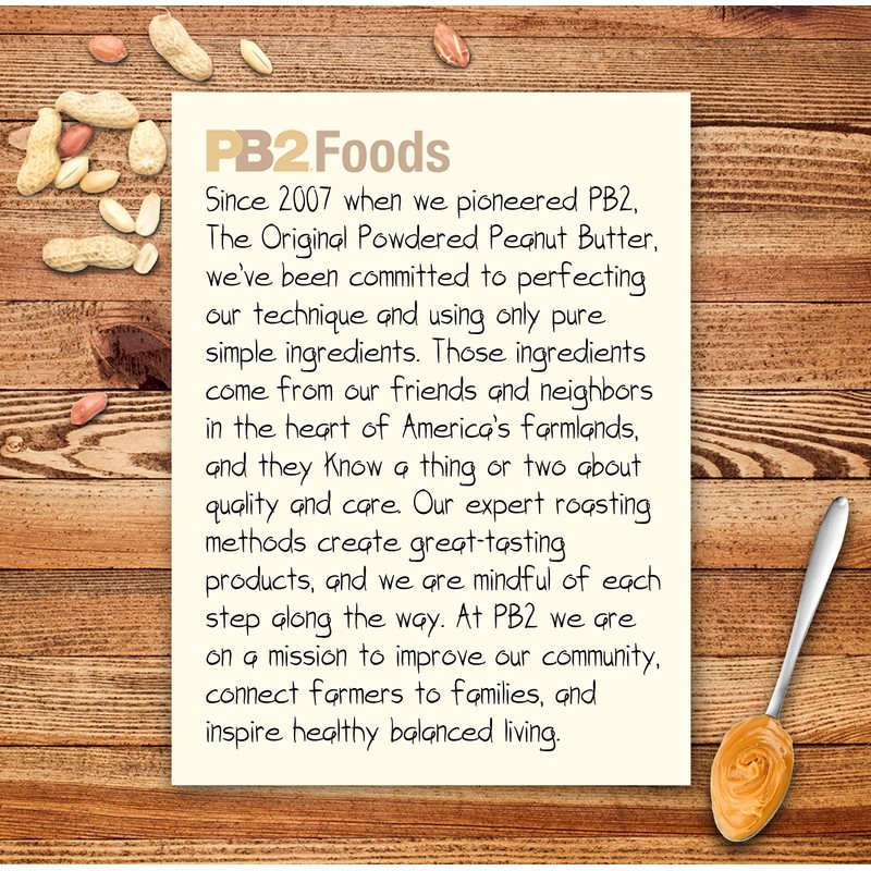 PB2 Powdered Peanut Butter with Cocoa Bundle, 16 oz (6