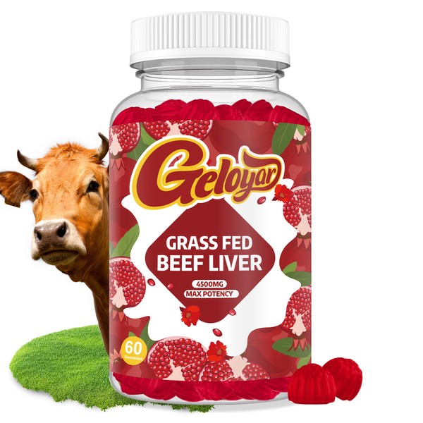 Geloyar Grass Fed Beef Liver Gummies - Heme Iron Supplement