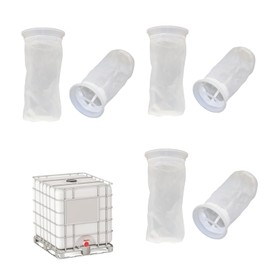 Nylon Filter, 6 Pieces IBC Tank Filter Accessories for 1000l Rainwater Tank with Valve,Replacement Filter for DN150 Water Recovery Tank, liters