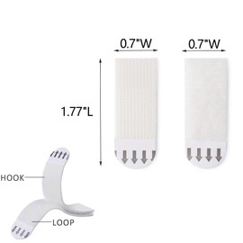 24 Pairs(48strips)Small Picture Hanging Strips Heavy Duty, Picture mounting Strips,Removable Hook and Loop Tape, Picture Hanger Damage Free,Perfect for Wall Art Hanging Frames