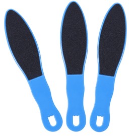PPhtony 3pcs Foot File Callus Remover with Double-Sided Sand Paper Reusable Foot Scraper Pedicure Tool Foot Rasp Multi Purpose Feet Care Kit for Exfoliator Remover Dead Skin Hard Skin Calluse (Blue)