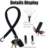 nsgglecher 24in Heavy Duty Paracord Keychain，Tactical Rope, Braided Strong Lanyard