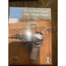 Spectrum New Spectrum Over The Cabinet Drawer Door Folding Dryer Holder Chrome New