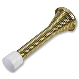 Spring Door Stop, Brass (PK10), Fixings and Hardware, Quantity x 10 | D01241