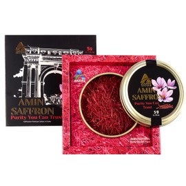 Amin Saffron Threads | Premium (Super Negin) Quality Saffron | 100% Natural, Hand-Harvested, & Lab Tested (5g)