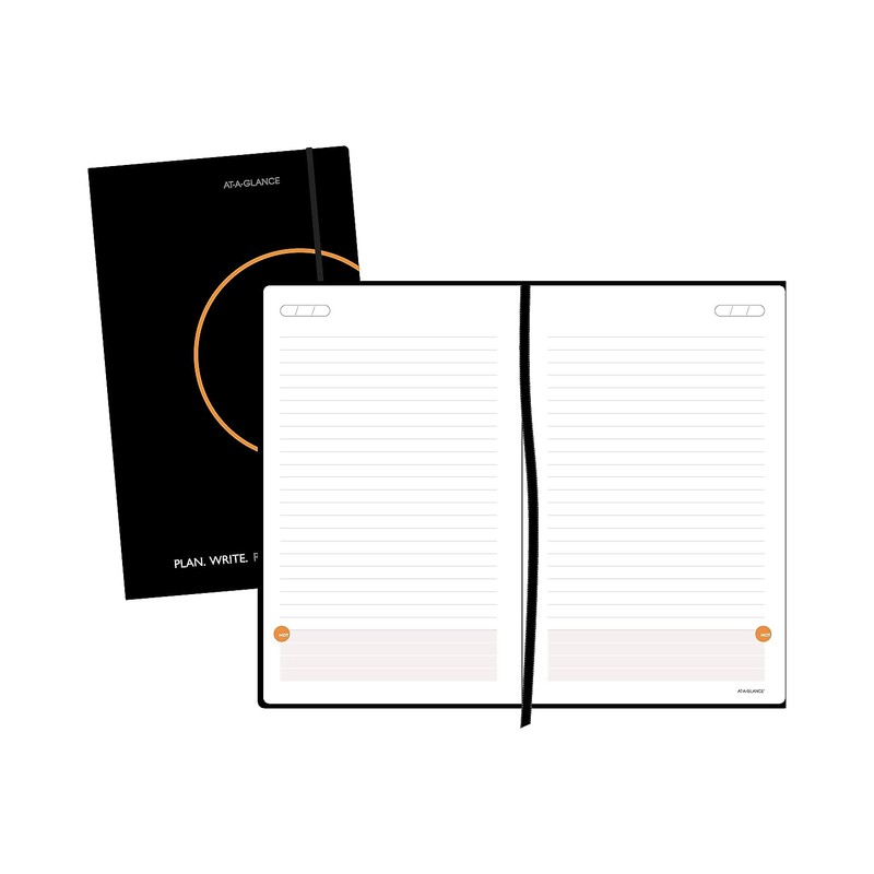 AT-A-GLANCE Plan.Write.Remember. Perfect Bound Planning Notebook, Lined with Monthly Calendars,