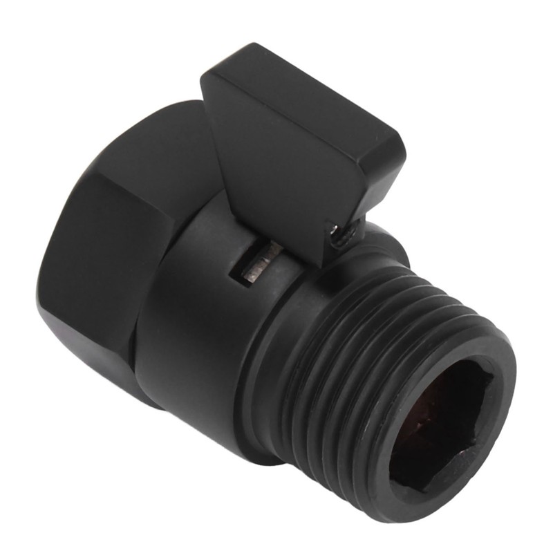 G1/2 Shut Off Valve Brass Water Control Valve Black Shower