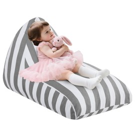 COMAX Bean Bag Chairs for Kids, Kid Beanbag Chair Stuffed with Filler, Toddler Lounge Chair Cotton, Lazy Floor Lounger for Girls and Boys, Premium Cotton Canvas