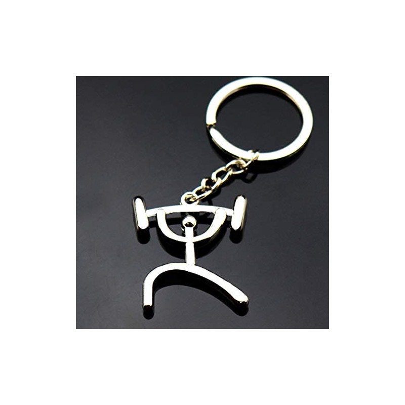 IKAAR Men's Weightlifting Figure Keyring