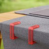 LifeChic Fermatovaglia da Tavolo, Confezione da 4 Pezzi – Rosso