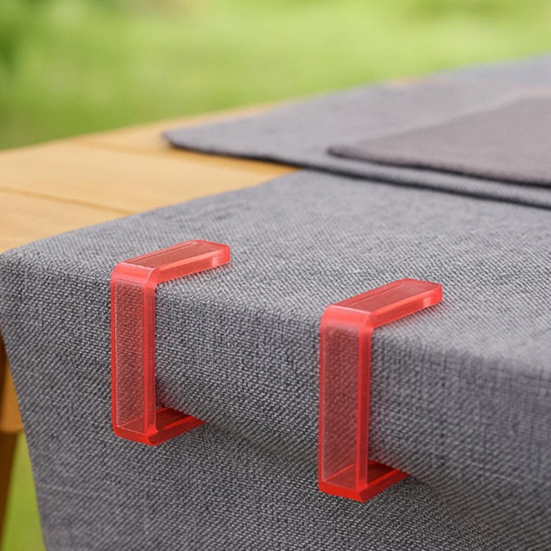 LifeChic Fermatovaglia da Tavolo, Confezione da 4 Pezzi – Rosso