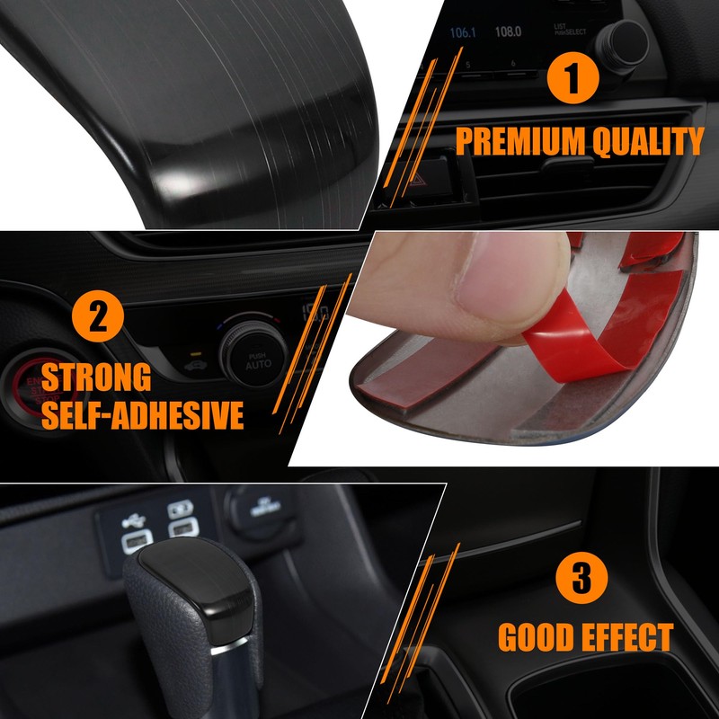 TOMALL Stainless Steel Car Gear Shift Knob Cover Compatible with