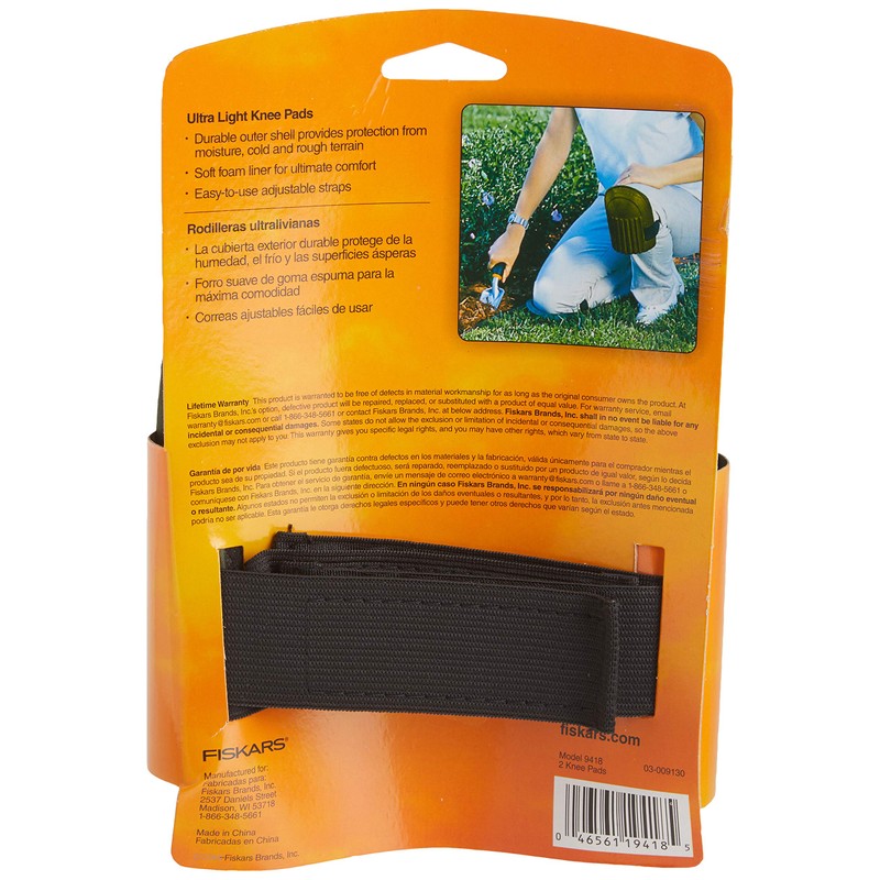 Fiskars Lightweight & Durable Knee Pads for Gardening and Housework