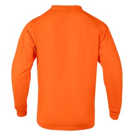 Sicalobo High Vis Long Sleeve Safety Work Shirts for Men,Hi Vis Fluorescent Construction Workwear Tee,2 Pack(Orange,3XL)