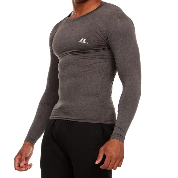 Russell Athletic Men's Long-Sleeve Compression Top Lightweight Compression Shirts for