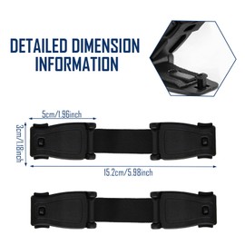 Pack of 2 Seat Belt Fasteners for Child Seats, Safety Clip for Car Seat, Buckle Protection Child Seat, Car Seat Chest Strap Clip, Prevents the Child from Pulling Arms Out of the Strap, Belt Lock Clamp