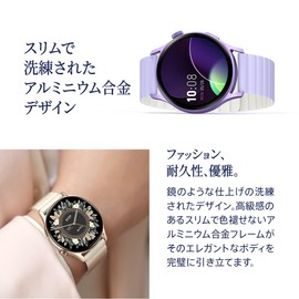 Kieslect Lora 2 Smart Watch for Women Fashion Slim with Calling Function, Incoming and Outgoing 100+ Sport Modes, 24 Hours Health Management, Magnetic Band, HD AMOLED Display, App Notifications, Music