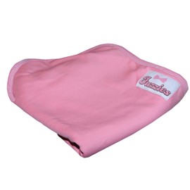 Fuzzies Pink Baby Receiving Blanket for Girls, Soft Blanket, Made from all Jersey Knit Cotton, 35 x 35 inches
