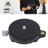 Camera Panoramic Panning Base with Level 60MM Aluminum Alloy CNC