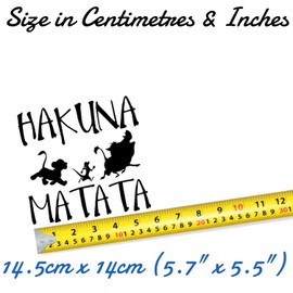 Hakuna Lion And Friends Novelty Window Laptop Wall Car Matata Sticker