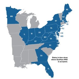 SunPass PRO for Florida Toll, w/Registration Holder - New Version