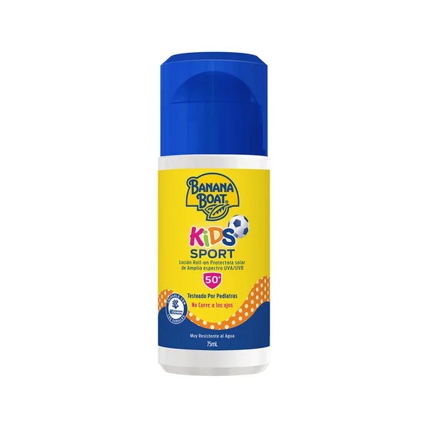 Protector Solar Banana Boat Kids Sport 50+FPS Roll On 75mL