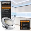 Brandson - 4x LED Ceiling Spotlight Dimmable and Swivelling -