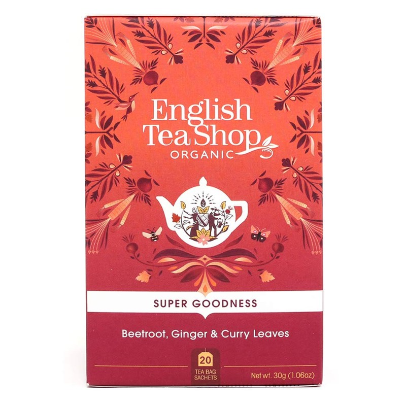 English Tea Shop Organic Beetroot/Ginger and Curry Leaves - 20