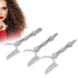 Barber Shop Hair Perm Comb, Hair Styling Perm Tool, Hair Positioning Perming Dyeing Comb Styling Tool Set (Grey)