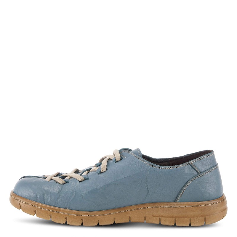 Spring Step Zapatillas Carhopper para mujer, Azul / Patchwork, 6.5-7